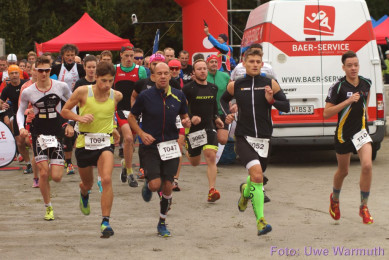 4. Crossduathlon 2017 - Jedermann - Teil 1: Lauf und Wechsel aufs Rad
